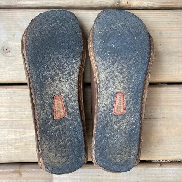 Clarks Janey Mae womens brown leather lace up oxfords wide toe box shoes comfy - Picture 12 of 13